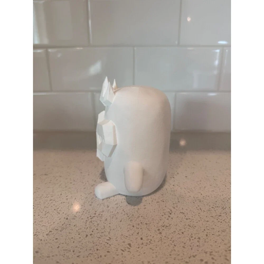 Boss Sitting Fortnite Sprite- 4.5” White (Unpainted) 3d Printed Figure